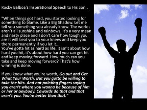 Rocky Balboas Inspirational Speech To His Son