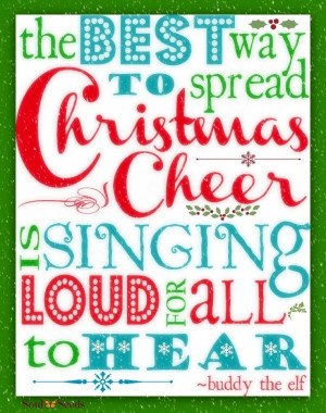 Christmas cheer buddy the elf quote