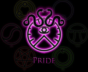 ... center, the original and most serious of the seven deadly sins: Pride