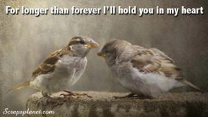 For longer than forever ill hold you in my heart love quote