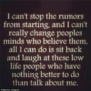 Beyonce On Pregnancy Rumors: 