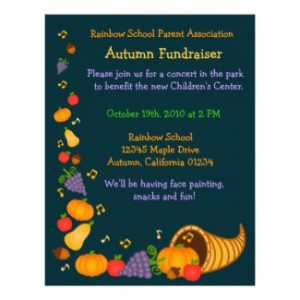 Autumn Fundraiser Flyer Invitation by nyxxie