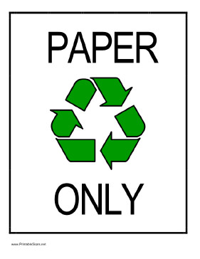 recycle paper sign this recycling sign illustrated with green arrows ...