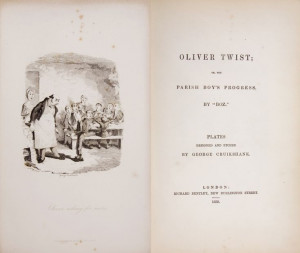 Original Oliver Twist book art.