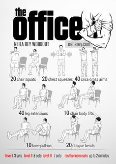 Office Workout by Neila Rey | The corporate version of the jailhouse ...