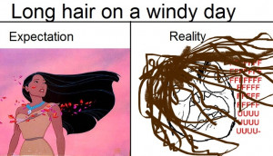 Windy Day Quotes Long hair on a windy day
