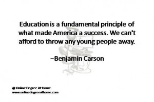 Quotes on education.Education is a fundamental principle of what made ...