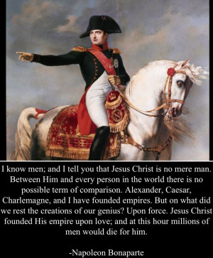 Napoleon Bonaparte on Jesus Christ!