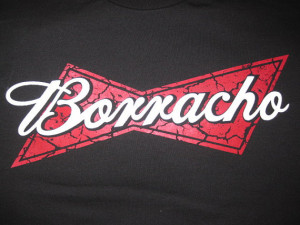 Borracho Funny Spanish Latino Chicano Mens Shirt