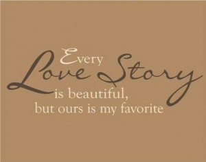 Our love story...