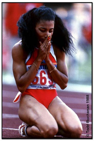 or flo jo retired because she was flo jo park by coca cola