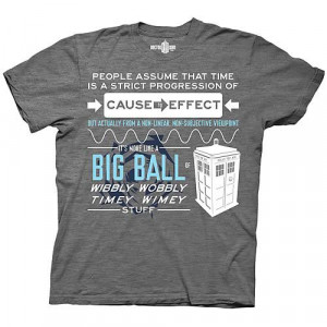 Details about Doctor Who Wibbly Wobbly Timey Wimey Quote T-Shirt