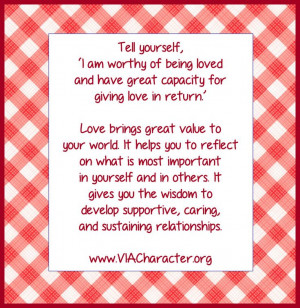 affirmation quote on love