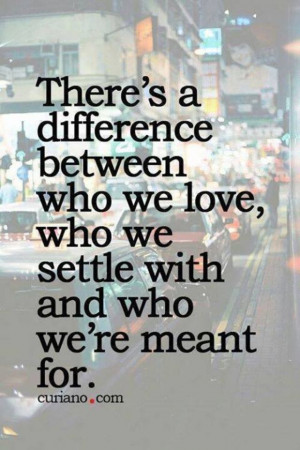 So true... No settling!