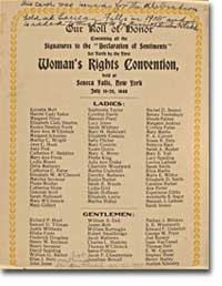 ... the women's rights movement, now housed at the Library of Congress
