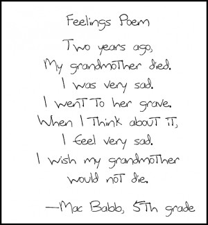 How to write a memory poem