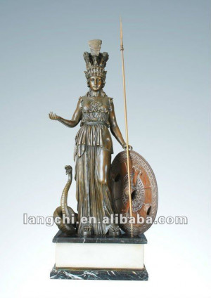 Antico Greco- romana Mito athena, dea della saggezza scultura e ...