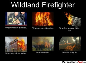 Wildland Firefighter What my friends think I do. What my mom thinks I ...
