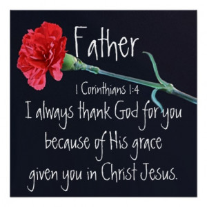 always thank God for you Father bible verse Posters