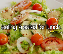 food, little reasons to smile, quote, quotes, salad, text ...