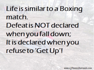 Boxing Quotes About Life Life boxing match