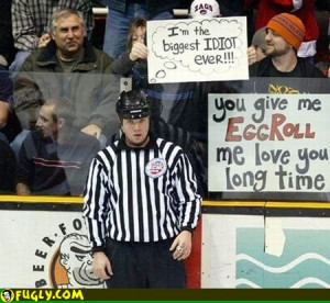 Funny Hockey Signs