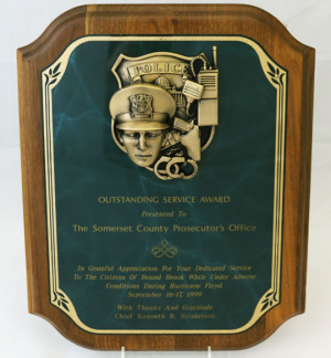 Police Retirement Plaques - Officer Service Plaques