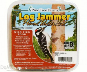 Pine Tree Farms Log Jammer Peanut Suet Bird Food Pack (3 x 9.4 oz ...