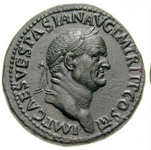Sestertius of Vespasian commemorating the capture of Judaea. - Public ...