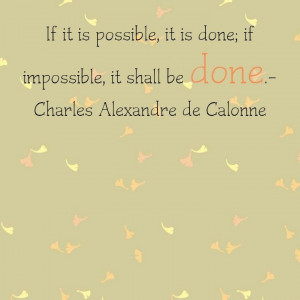 Make the impossible possible