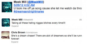Meek Mill Tweets Chris Brown