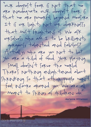 Our Deepest Fear Coach Carter Quotes