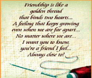 Friendships are fragile things and require as much care in handling as ...
