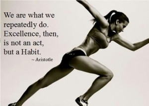 We Are What We Repeatedly Do Excellence Then Is Not An Act But A Habit