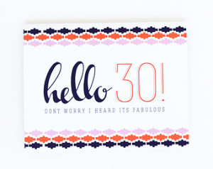 30th Birthday Card, 30th Birthday, Funny 30th Bday Card, 30th Birthday ...