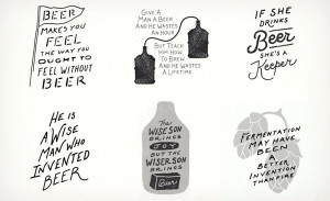 GIVEAWAY: A Framed, Hand-Drawn Beer Quotes Print [CLOSED]