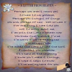 letter from Heaven