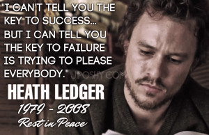 Heath Ledger Acting Quotes