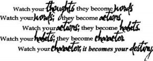 watch your thoughts inspiring quotes wall words decals lettering