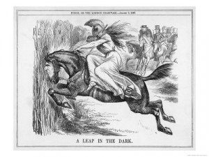 john-tenniel-horse-with-the-head-of-disraeli-takes-leap-in-the-dark-in ...