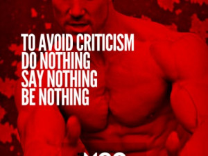 To avoid criticism…