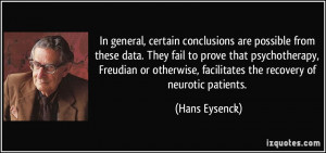 In general, certain conclusions are possible from these data. They ...