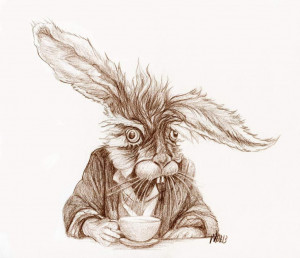 The March Hare Alice in Wonderland by LevonHackensaw