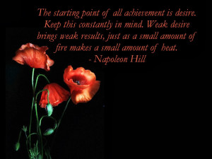 Motivational Wallpaper - Napolean Hill Quote