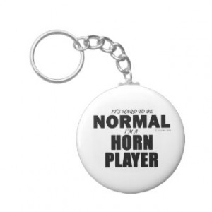 Normal Horn Player Keychain