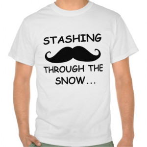 Funny Stashing through the snow Holiday Shirt