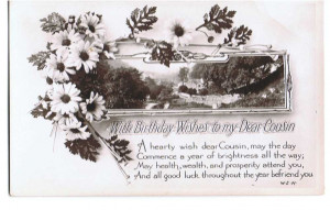 Birthday Wishes Cousin Ppc Cpa Country Village Scene