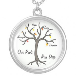 Our Family Quote Necklace From Zazzle