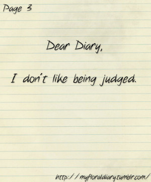 Dear Diary Tumblr