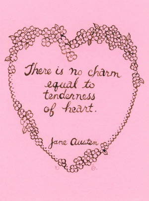 Jane Austen original art - Charm - Emma quote, Regency inspired
